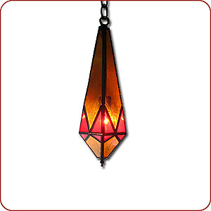 Red Diamond Hanging Lamp