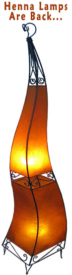 Moroccan henna lamps