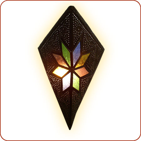 Moroccan wall sconce, moroccan lighting, moroccan lantern, moroccan lamp, moroccan henna sconce ...