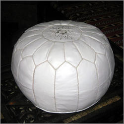 Aqua Blue Moroccan Poof 