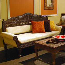 Carved Teak Sofa 