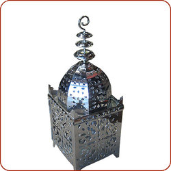 Silver Koutoubia Med Moroccan Lantern