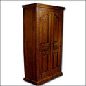 Carved Teak Armoire 