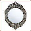 Walnut and Bone Mirror