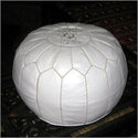 Coral Moroccan Poof 