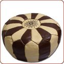 Two Tone Poof Hassock