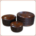 Round keepsake Set of 3