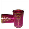 Arabismo Moroccan Tea Glasses - Fuschia
