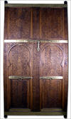 Carved Cedar Moroccan Door