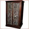 Carved Buddha Armoire