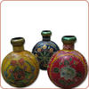 Painted Iron Pot