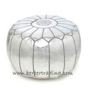 Silver Moroccan Poof