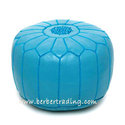 Turquoise Moroccan Poof