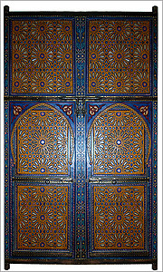 Moroccan Handpainted Door