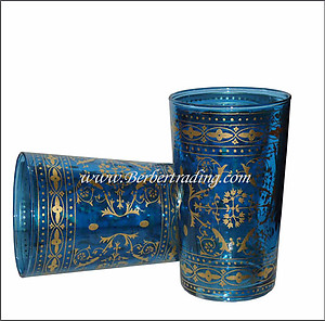 Moresque Ocean Tea Glasses