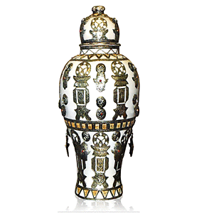 Contemporary khamsa Moroccan Vase