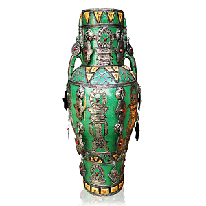 Green Paradise Moroccan Vase