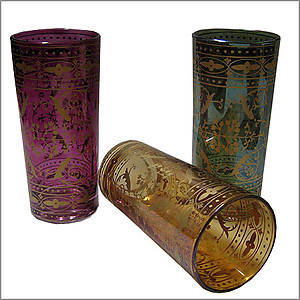 Moresque Tall Glass Set