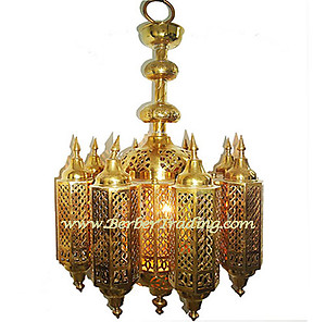 Moroccan Brass Chandelier