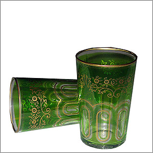 Bahia Green Tea Glasses