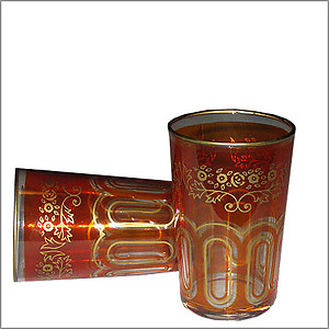 Bahia Orange Tea Glasses