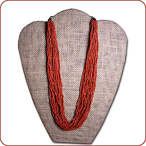 Faux Coral Necklace