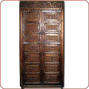 Carved Double Door