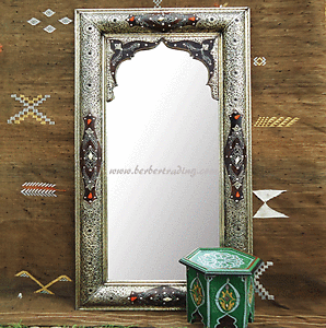 Moresque Silver Mirror