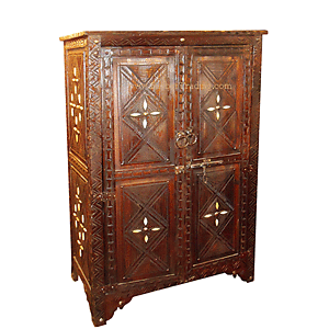 Carved Moroccan Cabinet