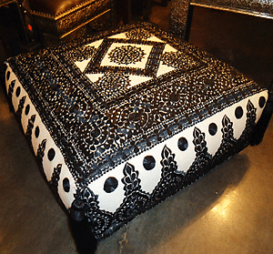 Moroccan Embroidered Floor Cushion