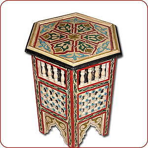 Mousharabi Moroccan Side Table