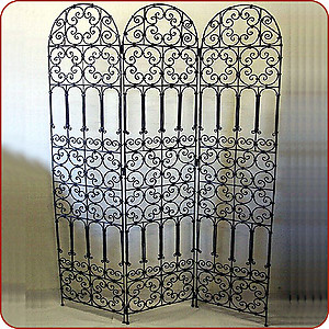 Wrought Iron Room Divider