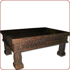 Carved Coffee Table