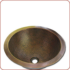 Round Copper Sink