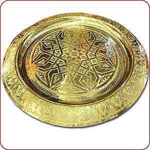 Fez Brass Tray