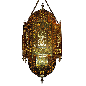 Serraj Moroccan Brass Lamp