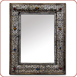 Gazia Silver Mirror