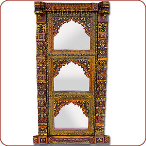 Carved Triple Mirror