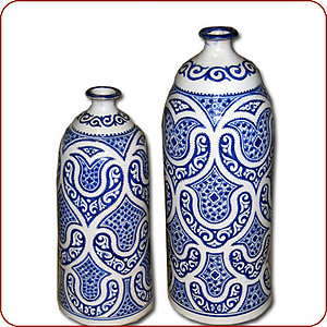 Fez Blue Milk Bottle