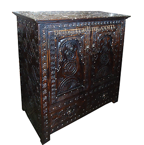 Carved Moroccan Cabinet