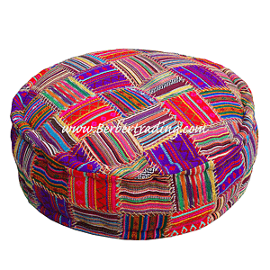 Tribal Pouf - Red