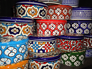 Fez Round Ceramic Box L 