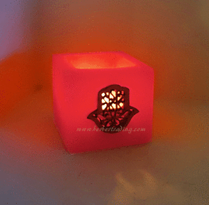 Fez Khamsa Candle 