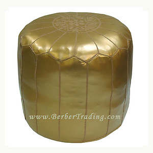 Exclusive Tall Poufs -Gold