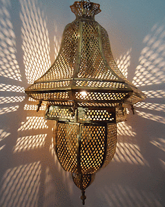 Royal Moroccan Brass Lamp