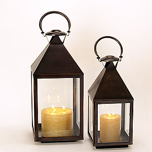 Square Mogador Bronze Lanterns