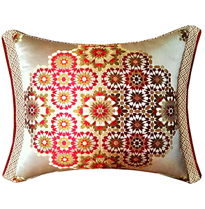 Mosaic Moroccan pillow