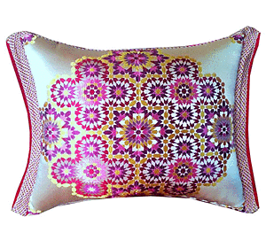 Mosaic Moroccan pillow