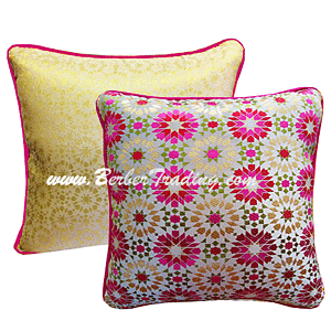 Mosaic Pillow Fuschia