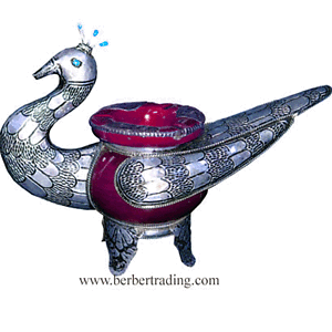 Moroccan Peacock Ashtray- L